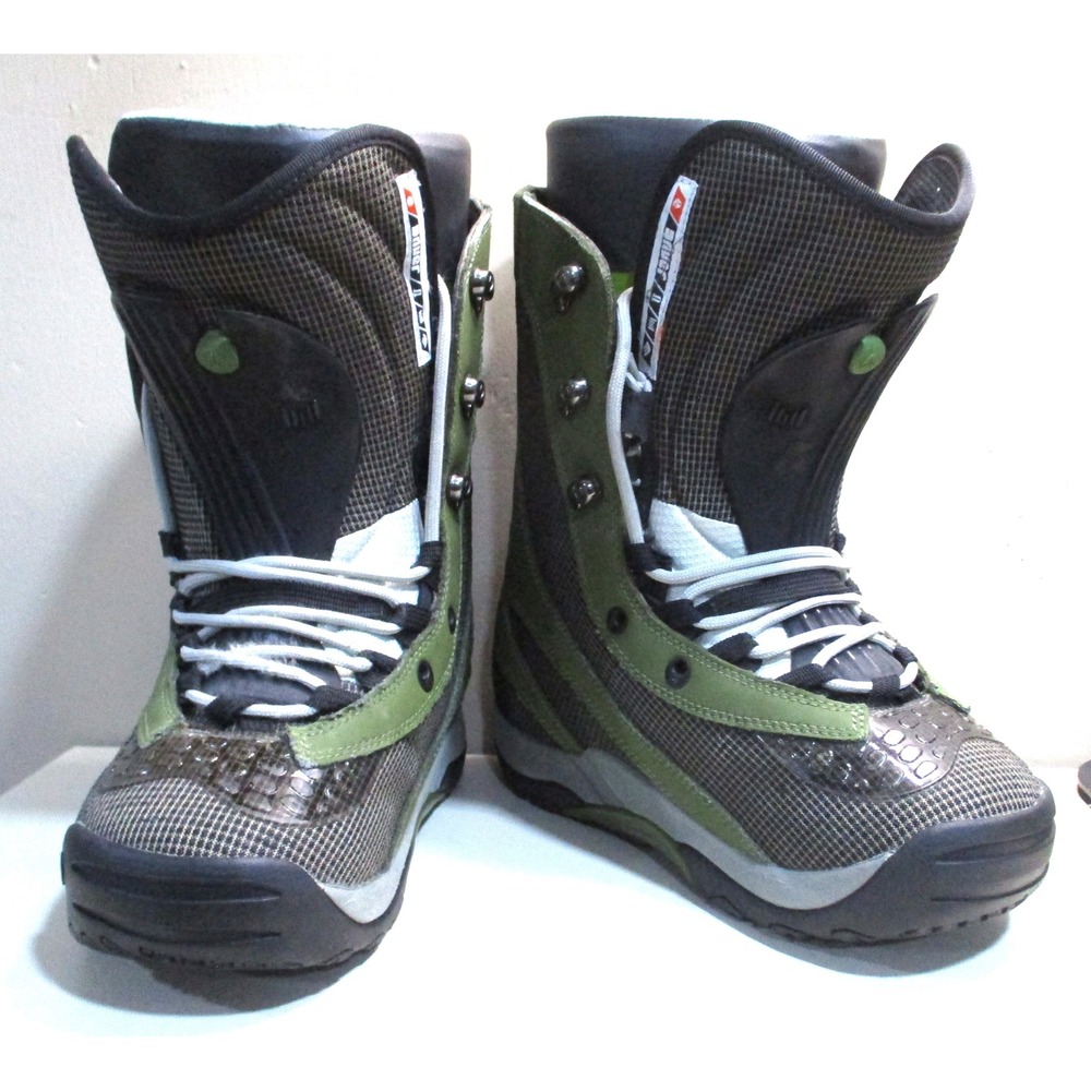 Burton Driver Snowboard Boots Mens 7 Green Grey Olive Winter Sports Boots
